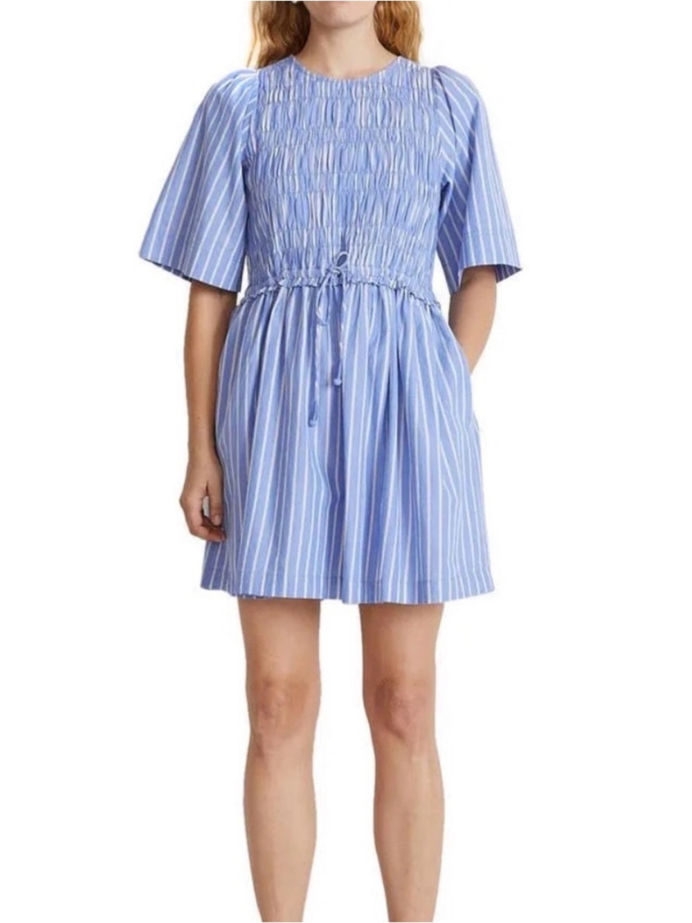 Apiece Apart Adorna Smocked Dress NWOT